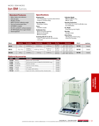 Thumbnail of document Data Sheet - ION BM Series Micro & Semi-Micro